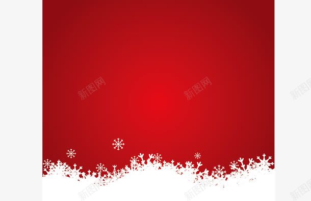 喜庆背景png免抠素材_88icon https://88icon.com 红色 背景 花边 雪花