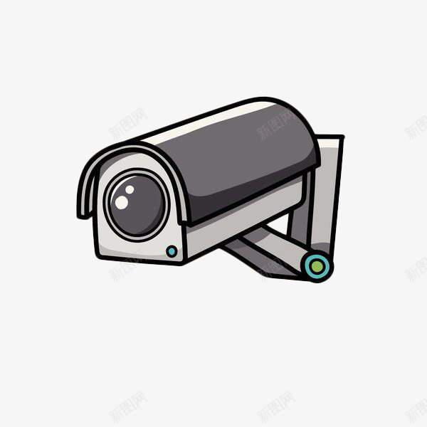 灰色手绘探头png免抠素材_88icon https://88icon.com 卡通探头 手绘探头 灰色 监控 监视探头 监视摄像头 矢量手绘