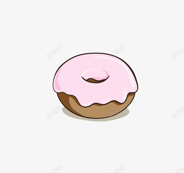 卡通甜甜圈psd免抠素材_88icon https://88icon.com 卡通 欧式 甜甜圈 粉色 面包