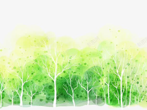 插画树林png免抠素材_88icon https://88icon.com 卡通 插画 树林