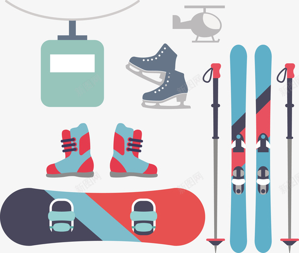 滑雪板和滑冰鞋矢量图eps免抠素材_88icon https://88icon.com 滑雪板 鞋 鞋子 鞋子png 鞋子矢量图 矢量图