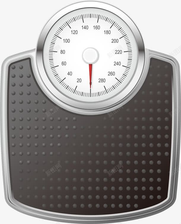 黑色简约体重秤png免抠素材_88icon https://88icon.com 健康 健身 减肥 装饰图案 运动 黑色体重秤