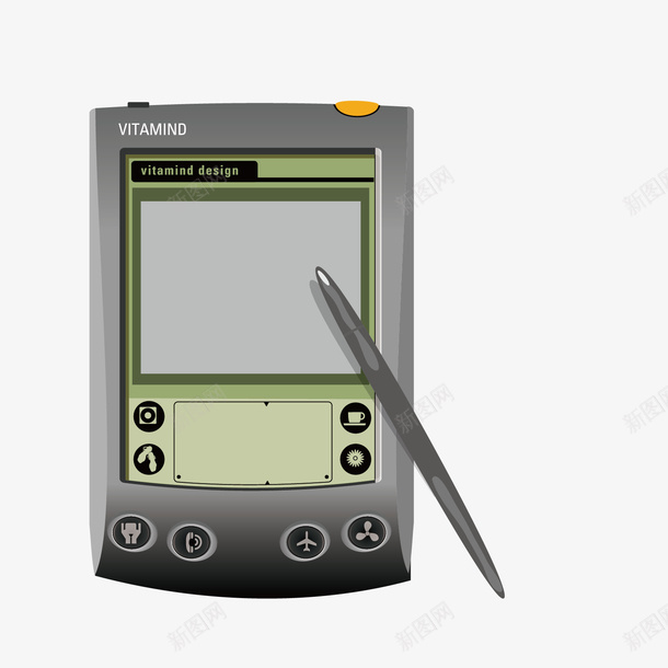 卡通掌上电脑矢量图eps免抠素材_88icon https://88icon.com PDA 图案 掌上电脑 移动办公 矢量图