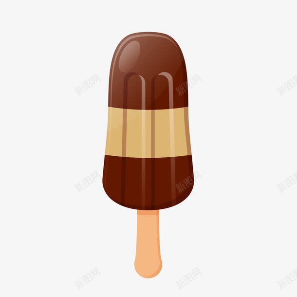 巧克力冰棒png免抠素材_88icon https://88icon.com 冰棍 卡通食物 巧克力冰棒 甜食 背景装饰