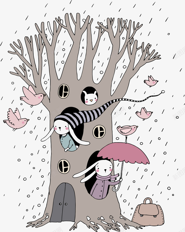 卡通童话插画矢量图ai免抠素材_88icon https://88icon.com png素材 卡通 插画 童话 矢量图