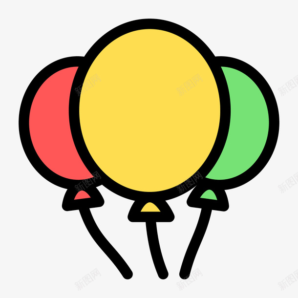 彩色手绘气球元素矢量图eps免抠素材_88icon https://88icon.com 创意 卡通图标 彩色 手绘 气球 漂浮 纹理 质感 矢量图