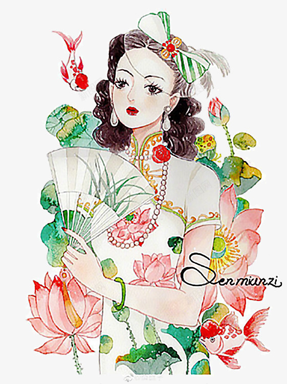 古典旗袍美女psd免抠素材_88icon https://88icon.com 中国风 古典 古风美女 复古 旗袍展示 旗袍美女