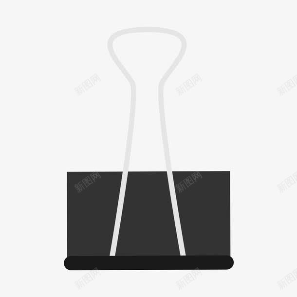 黑色夹子psd免抠素材_88icon https://88icon.com 夹子 扁平化 素材 黑色