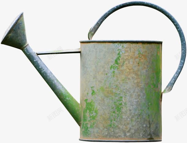 绿色漂亮铁质浇水壶png免抠素材_88icon https://88icon.com 浇水壶 绿色浇水壶