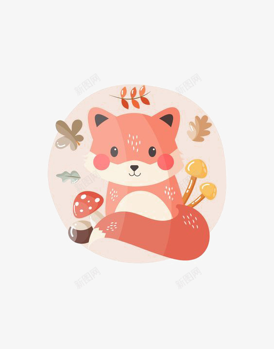 卡通狐狸png免抠素材_88icon https://88icon.com 儿童插画 动物 可爱狐狸 小狐狸 手绘狐狸 狐狸插画 红狐狸