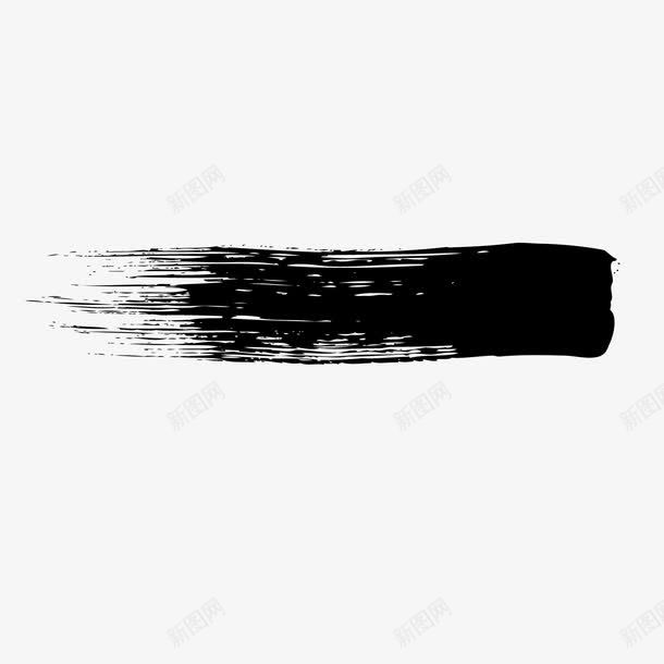 水墨分割线粗壮png免抠素材_88icon https://88icon.com 分割线 水墨 水墨分割线 粗壮