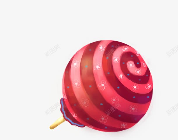 红色螺旋纹棒棒糖png免抠素材_88icon https://88icon.com 棒棒糖 红色 螺旋