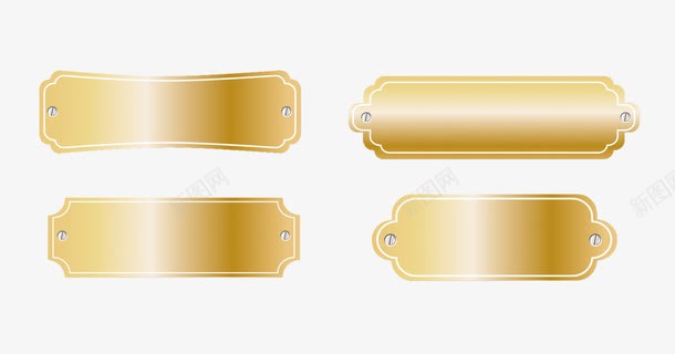 渐变色牌子png免抠素材_88icon https://88icon.com png图片 免费png 号码牌 牌子 装饰牌 黄色渐变