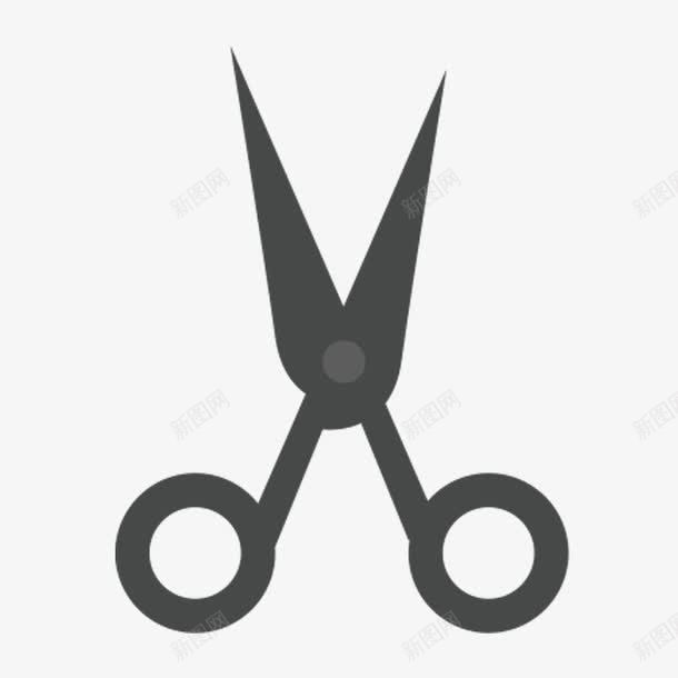 黑色剪刀png免抠素材_88icon https://88icon.com 一把 剪刀 剪影 卡通 图案 手绘 简图 黑色