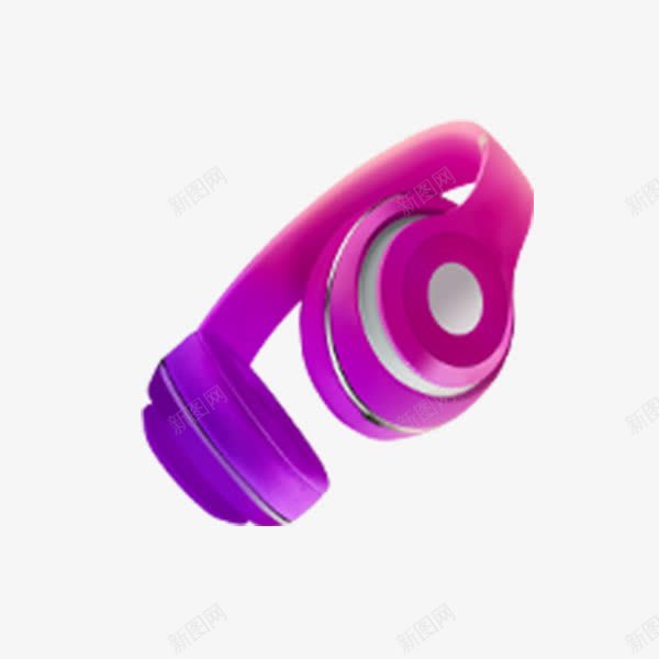 科技感紫色耳机png免抠素材_88icon https://88icon.com 科技感 紫色耳机 耳机