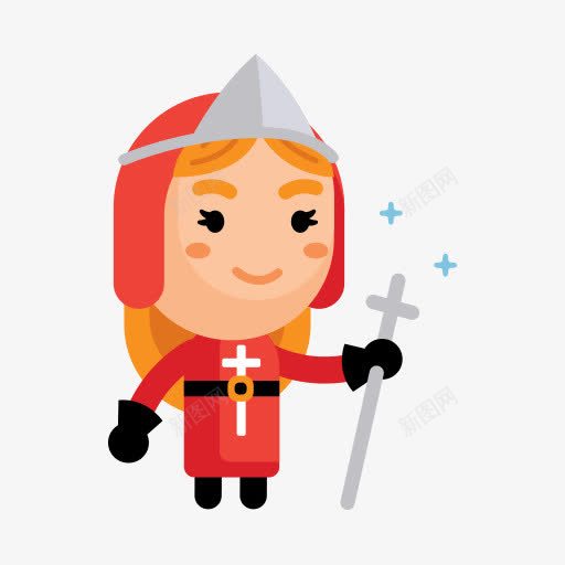 手绘卡通女魔法师png免抠素材_88icon https://88icon.com 卡通 女魔法师 手绘 手绘卡通女魔法师 红色