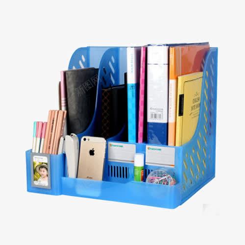创易加厚文件栏文件架png免抠素材_88icon https://88icon.com 产品实物 多功能资料架 文件夹 自带收纳盒