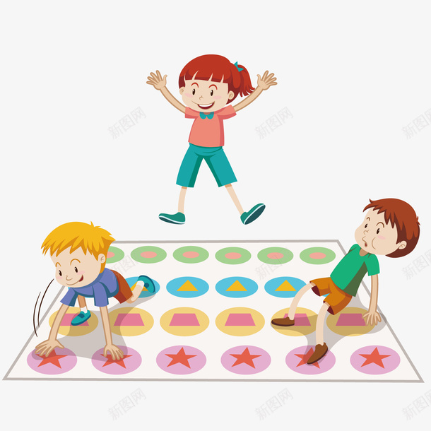 玩耍的孩子矢量图ai免抠素材_88icon https://88icon.com 卡通 孩子 玩耍 矢量图
