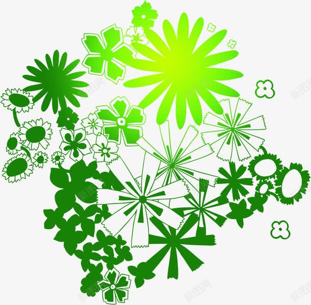 绿色卡通清新花纹png免抠素材_88icon https://88icon.com 卡通 清新 绿色 花纹 设计