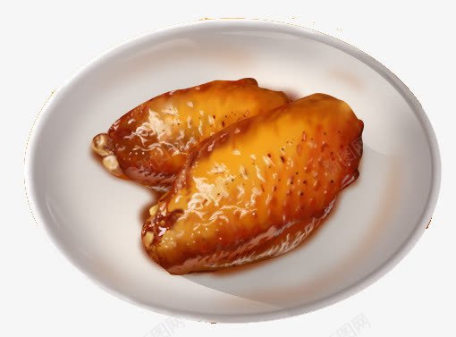 手绘鸡翅png免抠素材_88icon https://88icon.com 手绘鸡翅 美食 肉食 鸡翅中 鸡肉