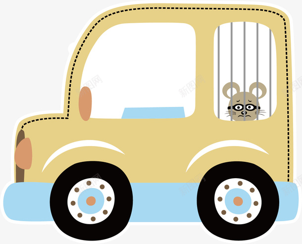 儿童玩具车矢量图ai免抠素材_88icon https://88icon.com 儿童 卡通 滚动 玩具 老鼠 车辆 轮子 矢量图
