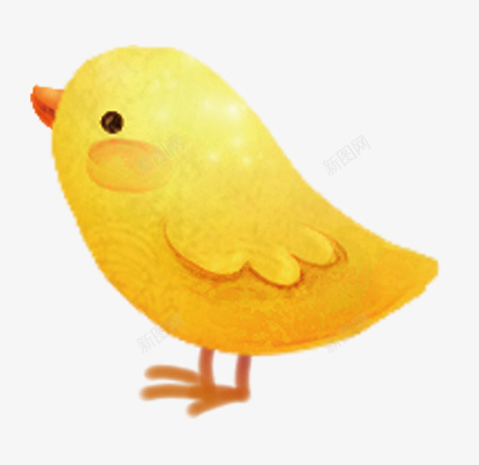 可爱小鸡psd免抠素材_88icon https://88icon.com 动物 可爱 鸡 黄色呆萌鸡PNG元素