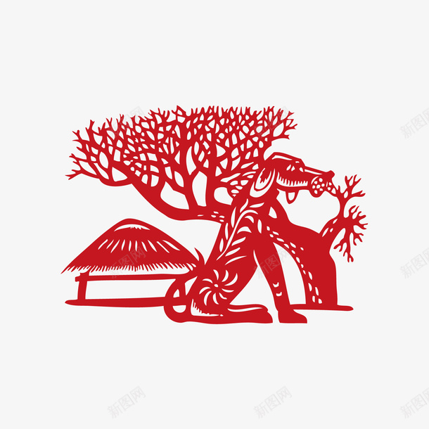 狗年红色剪纸矢量图eps免抠素材_88icon https://88icon.com 2018 300像素图 EPS免抠 剪纸 大图免抠 手绘 生肖狗 红色剪纸 高清免抠 矢量图