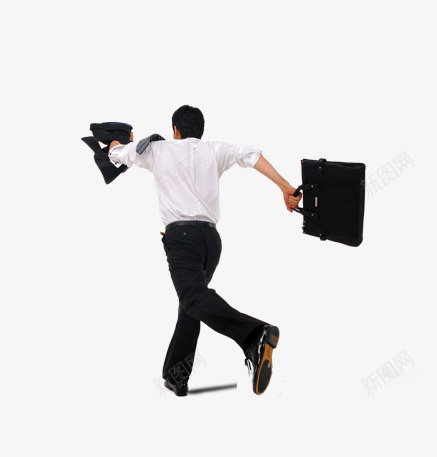 唯美商务人物狂奔png免抠素材_88icon https://88icon.com 书包 人物 唯美 商务 狂奔