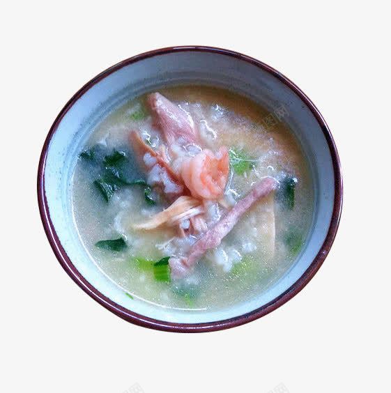 鲜汤青菜粥png免抠素材_88icon https://88icon.com 养生粥 美食素材 虾 青菜 餐饮素材 鸡肉