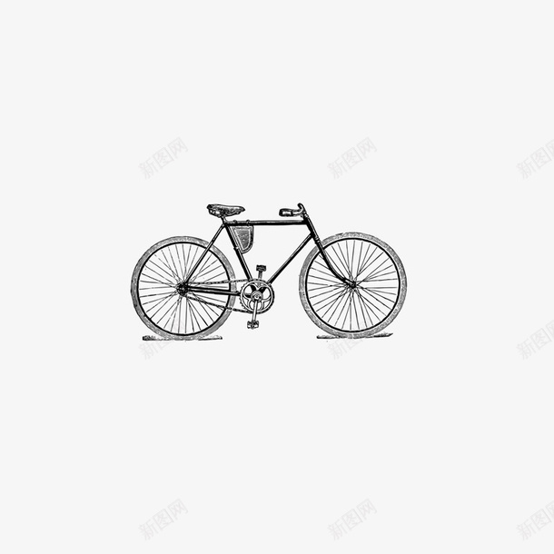 自行车psd免抠素材_88icon https://88icon.com 效果元素 老式 自行车