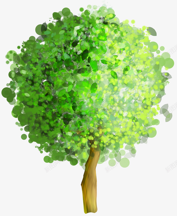 彩绘树png免抠素材_88icon https://88icon.com 彩绘 树 树木 植物