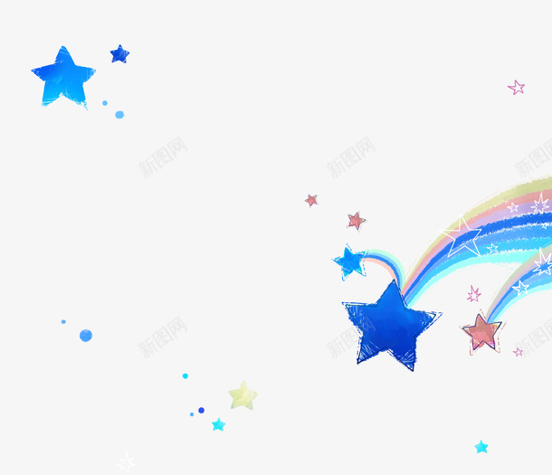 蓝色童话风星星矢量图eps免抠素材_88icon https://88icon.com 卡通 手绘 星星PNG矢量图 星星免扣PNG图 星星矢量 流星 流星飞过 矢量图 蓝色