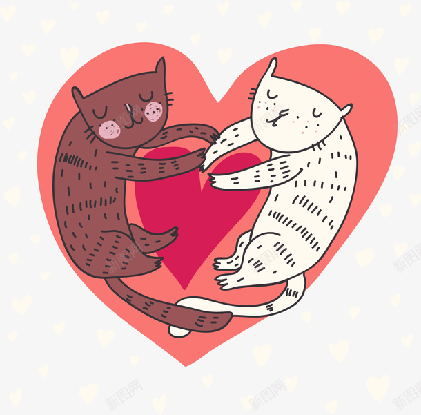 情侣猫爱心矢量图eps免抠素材_88icon https://88icon.com 情侣猫爱心 情侣猫爱心矢量图 猫情侣 矢量情侣猫爱心 矢量图