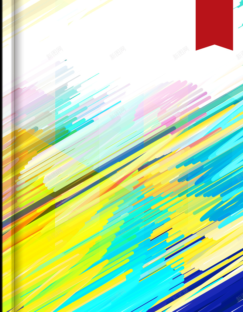 彩色绚丽笔刷封面背景矢量图ai设计背景_88icon https://88icon.com 封面 彩色 扁平 海报 矢量 笔刷 素材 绚丽 背景 色彩 矢量图