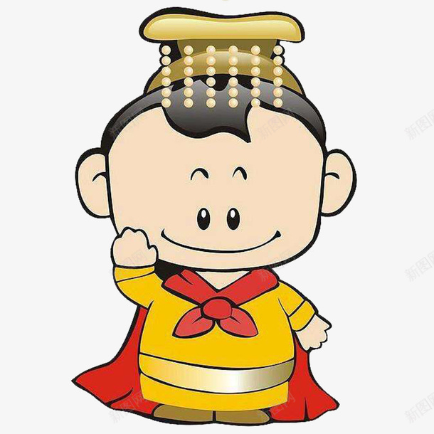 Q版皇上png免抠素材_88icon https://88icon.com 卡通 可爱 小孩 手掌 黄帝