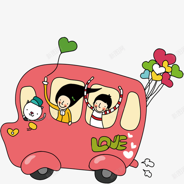 卡通手绘儿童节插画psd免抠素材_88icon https://88icon.com 儿童 儿童节 创意 卡通 坐车 手绘 插画设计