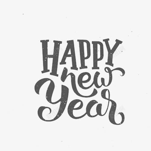 手绘字体新年快乐png免抠素材_88icon https://88icon.com 字体 新年 新年快乐 节日