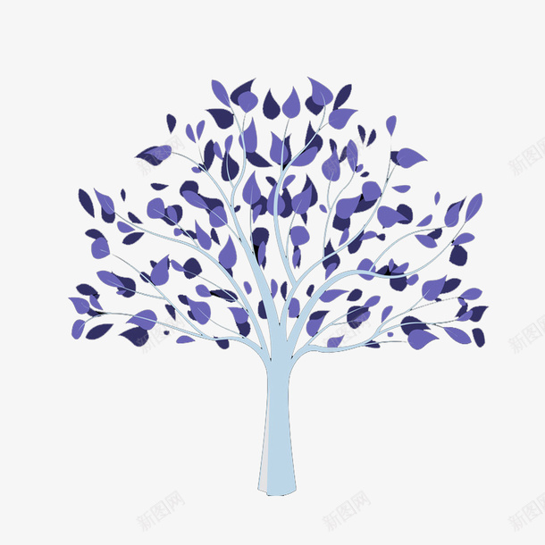 紫色蓝色树苗植物png免抠素材_88icon https://88icon.com 树苗 植物 紫色 蓝色