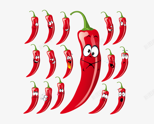 可爱辣椒png免抠素材_88icon https://88icon.com 可爱辣椒 表情辣椒 调料 辣椒