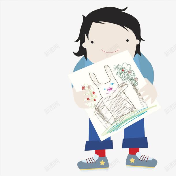 画画的小孩png免抠素材_88icon https://88icon.com 儿童清新插画 卡通人物 手绘平面 男孩 画作 胖男孩 黑色头发