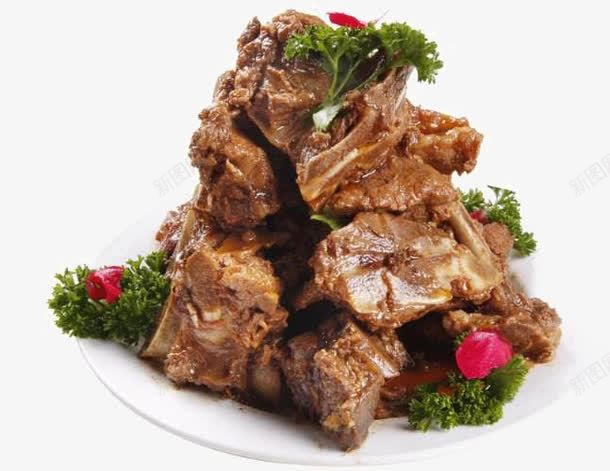 美食卤排骨png免抠素材_88icon https://88icon.com 卤味 大骨头 排骨 美食