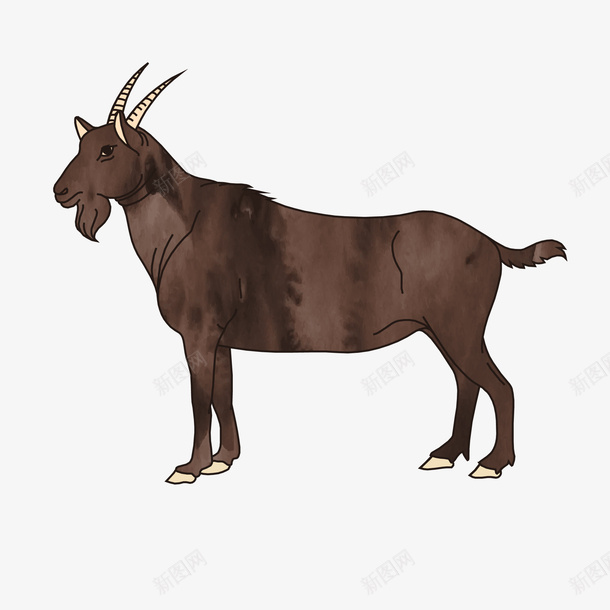 卡通羊矢量图ai免抠素材_88icon https://88icon.com PNG图 PNG图下载 创意卡通 十二星座 卡通 卡通插图 山羊 插图 羊 矢量图