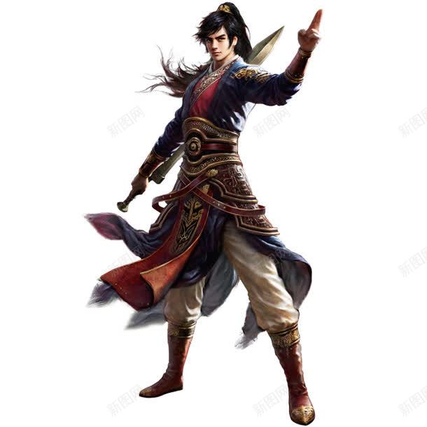 持剑戎装男子站立png免抠素材_88icon https://88icon.com png素材 戎装男子 持剑 站立