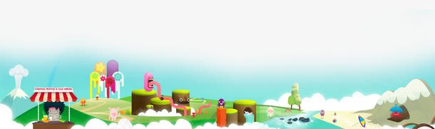 卡通可爱草地城堡png免抠素材_88icon https://88icon.com 卡通 可爱 城堡 草地