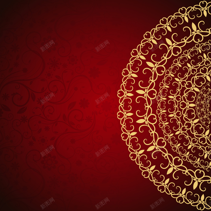 暗纹花纹背景矢量图ai设计背景_88icon https://88icon.com banner开心 包装盒 暗纹 红色 纹理 花纹 质感 矢量图