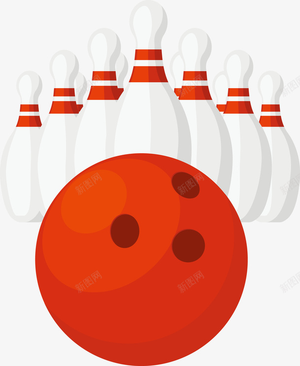 一个红色保龄球矢量图eps免抠素材_88icon https://88icon.com 保龄球 保龄球PNG 创意保龄球 打球 矢量保龄球 红色保龄球 运动 矢量图