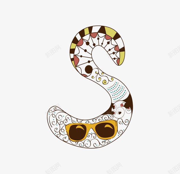 创意卡通装饰英文字母Spng免抠素材_88icon https://88icon.com 创意英文字母 字体设计 字母S 广告设计 彩色字母 手绘字母 看图识字卡,看图识字 英文字母 装饰设计