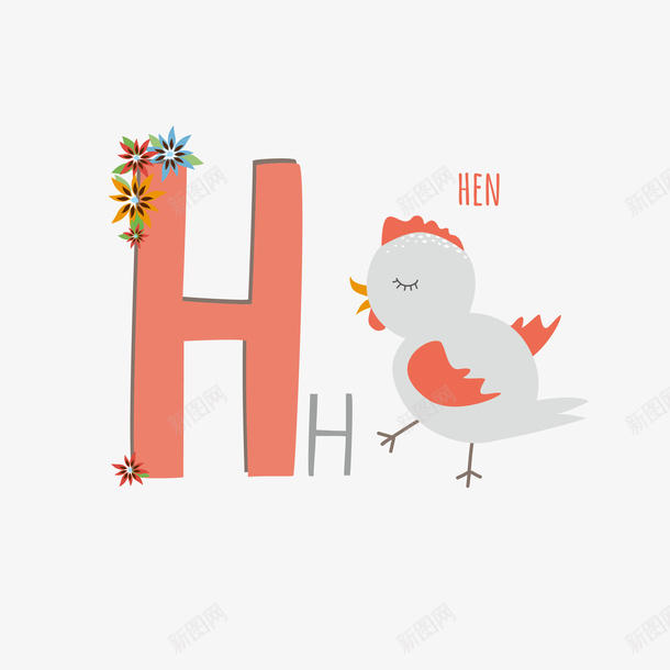 卡通红色字母H小鸡矢量图eps免抠素材_88icon https://88icon.com H字母 卡通H字母 卡通字母 可爱小鸡 字母H 小鸡 矢量图