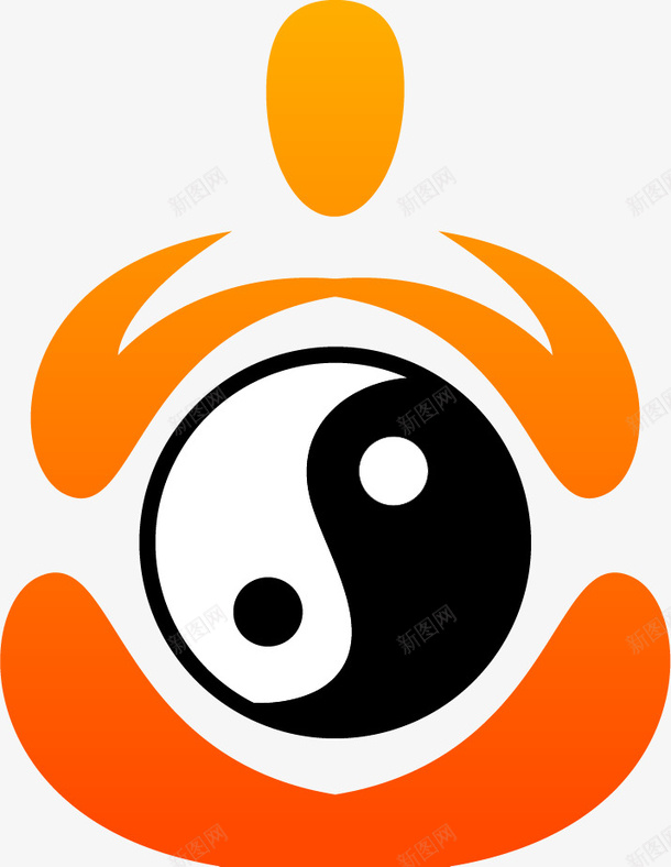 瑜伽加太极姿势矢量图ai免抠素材_88icon https://88icon.com 健身 卡通 太极 瑜伽 运动 矢量图