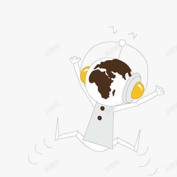 戴着耳机听音乐的机器人png免抠素材_88icon https://88icon.com 机器人 耳机 音乐
